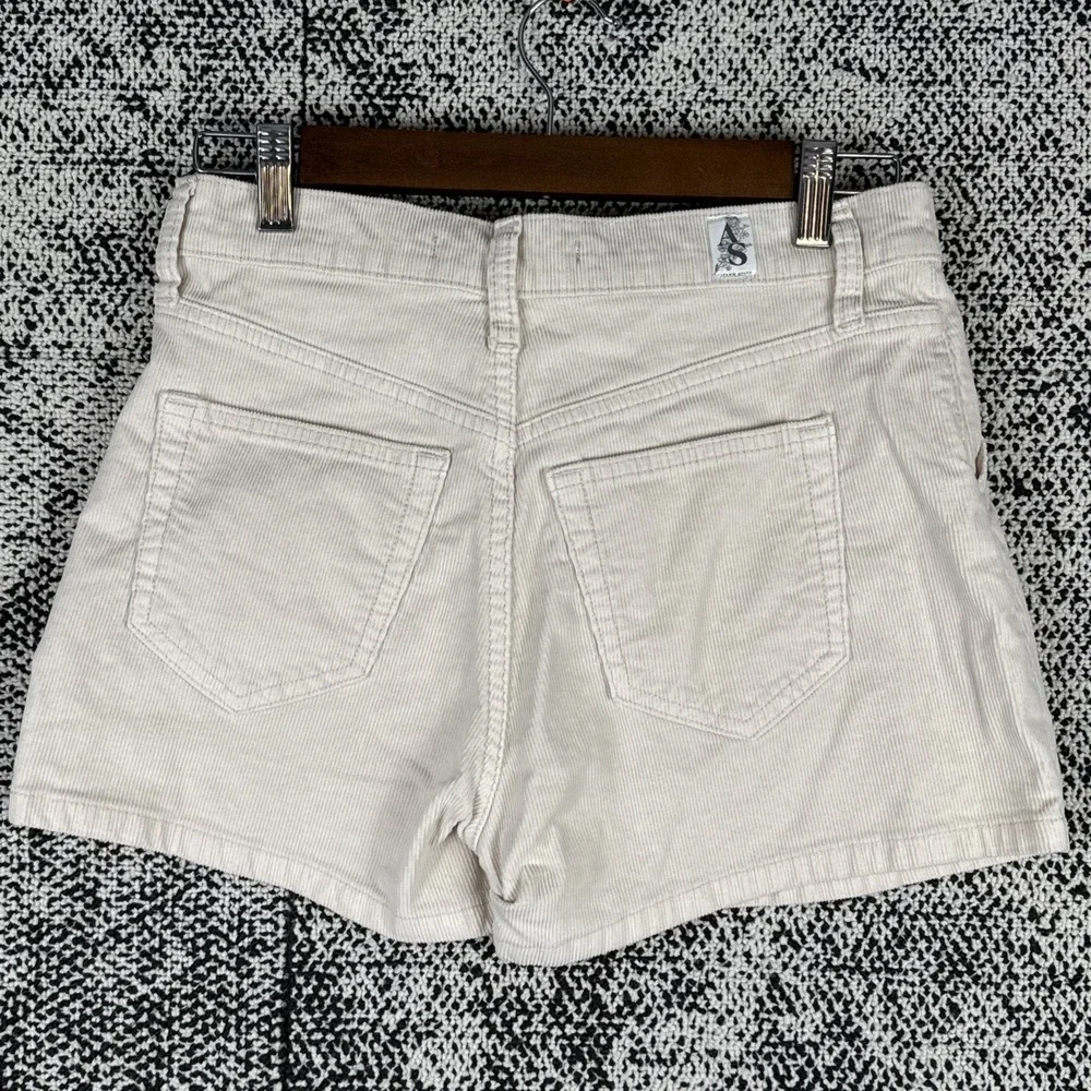 Altar'd State Flannel Mini Skort Womens‎ XS Beige Side Button Preppy School